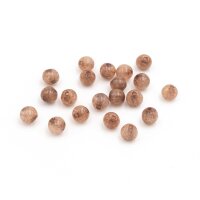 Jadeperlen in hellbraun eingefärbt 4mm 20 Stück