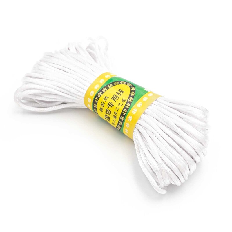 Kunstseidenband in weiß 2,5mm 1 Bund