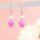 Jadeperlen in magenta eingefärbt 12mm 6 Stück
