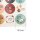 runde Sticker 1 bis 24 mit süßen Motiven ein Bogen für den Advent