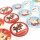 Sticker Weihnachten mit sieben süßen Motiven 1 Bogen mit 21 Aufklebern