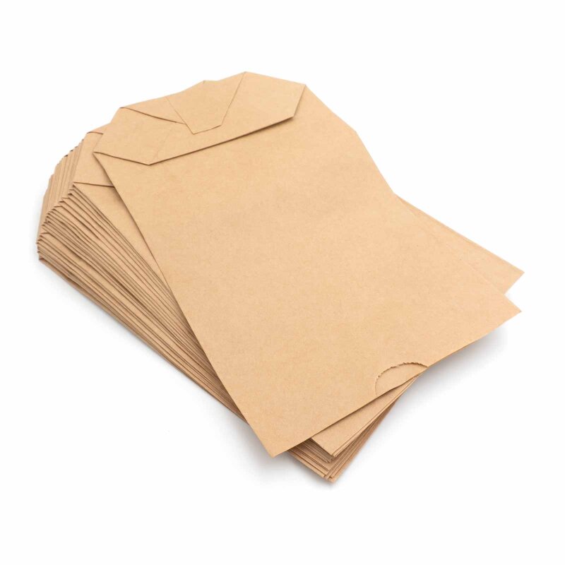 Bodenbeutel aus Papier in Braun 9x5x21cm 24 Stück