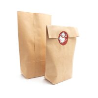 Bodenbeutel aus Papier in Braun 9x5x21cm 24 Stück