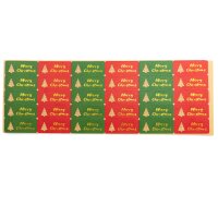 Sticker Weihnachten rot grün mit Goldprägung 1...