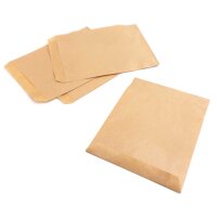 flache Papiertüten in braun zum Befüllen...