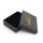 Geschenkbox in Schwarz mit goldenen Farbklecksen 9 cm x 7 cm