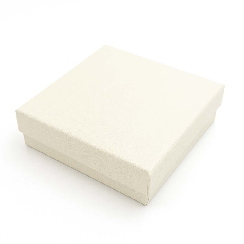 Geschenkbox in cremeweiß 9cm x 9cm 1 Stück