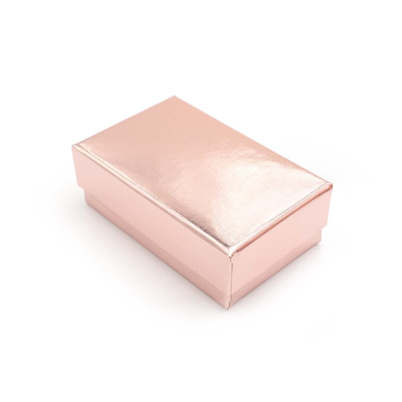 Geschenkbox mit metalloptik in rosa | Vintageparts