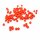 kleine Glasperlen opak in rot-orange 4mm 200 Stück