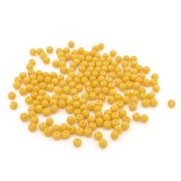 Opake Glasperlen – Senfgelb, 4 x 3 mm, 200 Stück