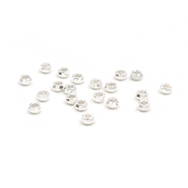 Zwischenperlen aus Messing mit langanhaltender 925s Beschichtung 3mm 20 Stück