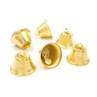 Glöckchen in goldfarben 25mm 6 Stück