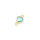 Verbinder als Tropfen aus 925S mit blauem Quarz 13x7mm in goldfarben