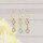 Verbinder als Tropfen aus 925S mit blauem Quarz 13x7mm in goldfarben