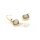Verbinder aus 925S als Raute mit Labradorit 15x9mm in goldfarben