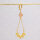 Verbinder aus 925S als Raute mit Mondstein in Aprikose 16x10mm in goldfarben