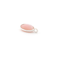 Anhänger aus 925er Silber mit facettiertem rosa Opal