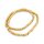 Heishi Perlen aus synthetischem Hämatit in Goldfarben 4 mm 1 Strang ca. 400 Stück