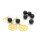 glänzende Onyx Perlen in schwarz 10mm 1 Strang ca. 38 Stück