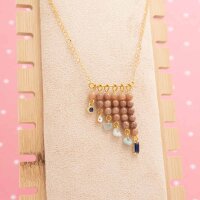 Jadeperlen in Macchiato 4 mm 20 Stück