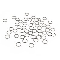 Verbinder aus Messing in Gunmetal 8mm 50 Stück