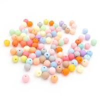Matte Acrylperlen im Farbmix Pastelltöne 8 mm 100...