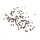 Quetschperlen aus Messing in Gunmetal 2,5x1,5mm, 5 Gramm