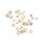 Muschelperlen in weiß  ≈ 6 mm 30 Stück