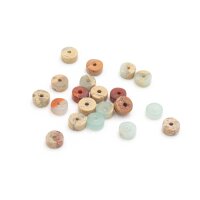 Heishi Perlen aus Jaspis in Naturtönen 4 mm 20...