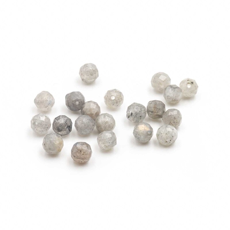 facettierte Perlen aus Labradorit 4mm 20 Stück