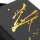 Geschenkbox in Schwarz mit goldenem Muster 9 x 9cm