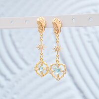runde Anhänger in goldfarben mit Strasssteinen in...