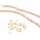 Heishi Perlen aus Muscheln in beige und weiß 4x2mm 1 Strang