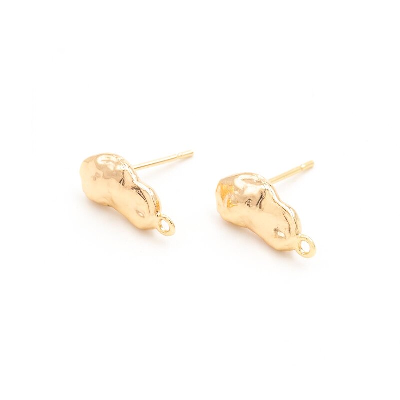 Ohrstecker mit Aufhängung und 18K Goldbeschichtung, 2 Stück