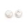 Keshi Zuchtperlen Süßwasserperlen Coin Weiß 10-11 mm 2 Stück Set