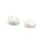 Keshi Zuchtperlen Süßwasserperlen Coin Weiß 10-11 mm 2 Stück Set