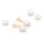 Keshi Zuchtperlen Süßwasserperlen Coin Weiß 10-11 mm 2 Stück Set