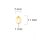 Ohrstecker oval aus Edelstahl in goldfarben 4 Stück