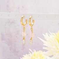Creolen 16 mm aus 316 Edelstahl mit 24K Goldbeschichtung...