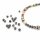 Perlen aus schwarzem Labradorit 4mm mit Glanz 20 Stück