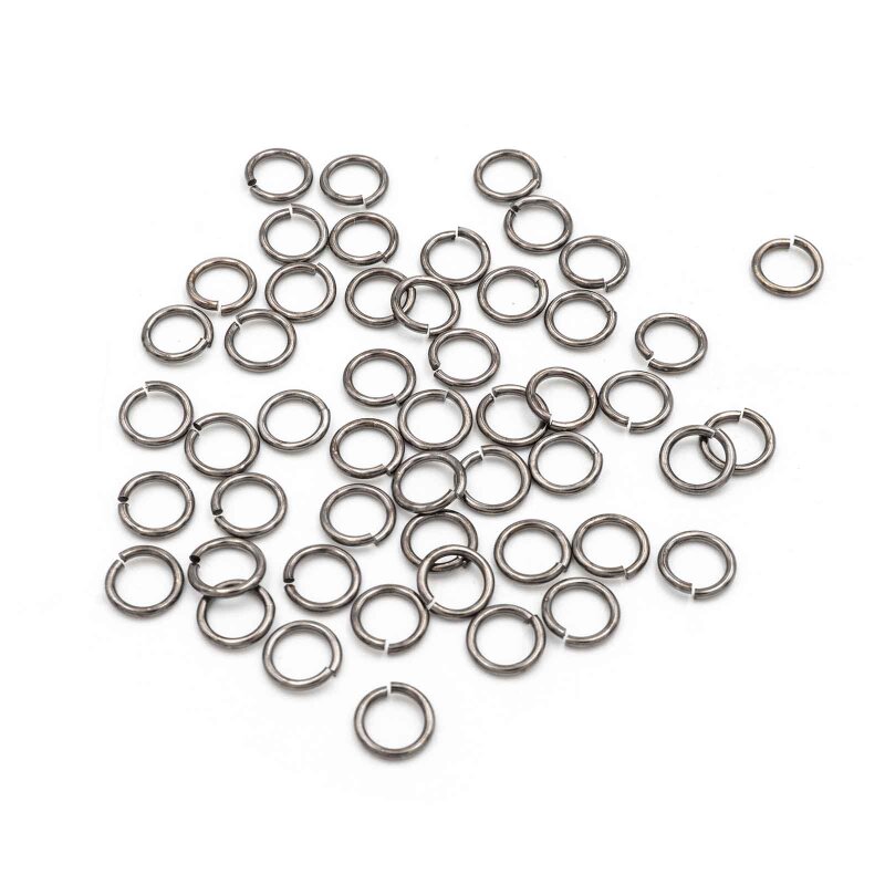 Biegeringe aus Messing 7 mm in gunmetal 50 Stück