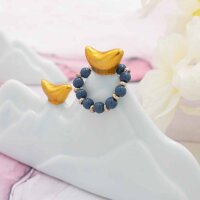 kleine Glasperlen opak in blau 4mm 200 Stück