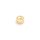 Schiebeperle Messing 18K vergoldet mit klarem Zirkonia 6x4mm