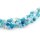 Achat Perlen 6mm blau gestreift Naturstein runde Perlen 20 Stück