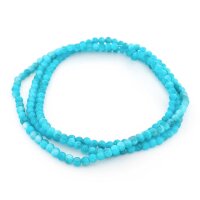 marmorierte Glasperlen in blau-schwarz 4,5mm 1 Strang ca....