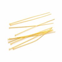 Nietstift aus Messing mit 18k Goldbeschichtung 50mm 10...