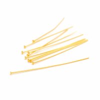 Nietstift aus Messing mit 18k Goldbeschichtung 50mm 10...