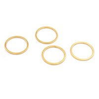 Ring-Verbinder aus 18k vergoldetem 304 Edelstahl 16mm...