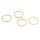 Ring-Verbinder aus 18k vergoldetem 304 Edelstahl 16mm – IP-Beschichtung – 4 Stück