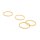 Ring-Verbinder aus 18k vergoldetem 304 Edelstahl 16mm – IP-Beschichtung – 4 Stück